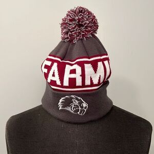 U Maine, Farmington Pom Pom Hat (NWOT)